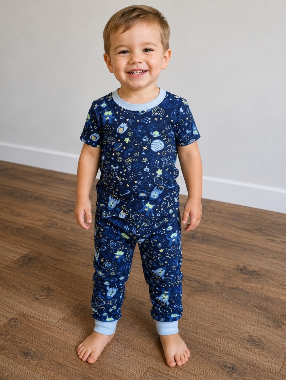 Boys 2t Space Pajama Set